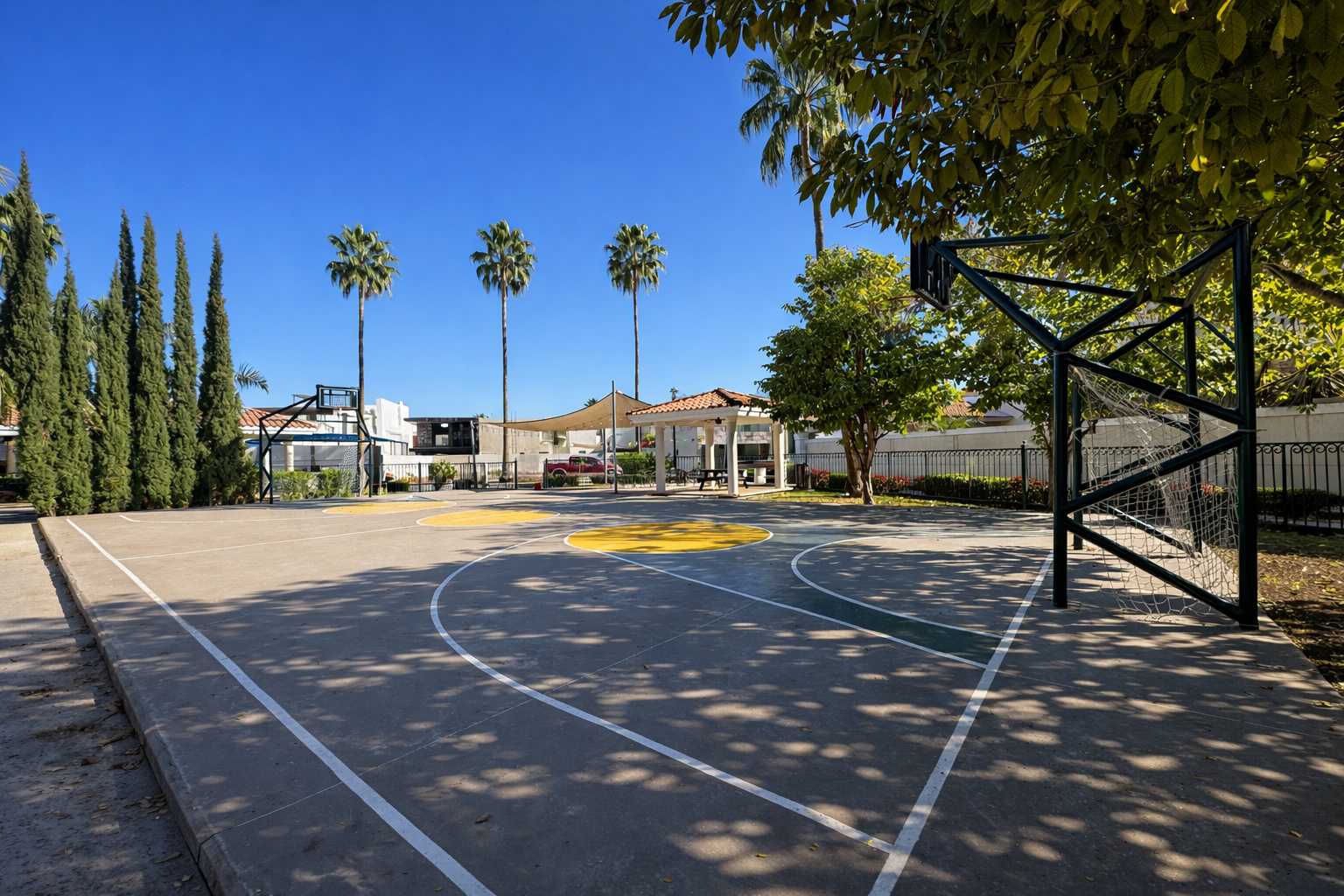 Familia en residencial