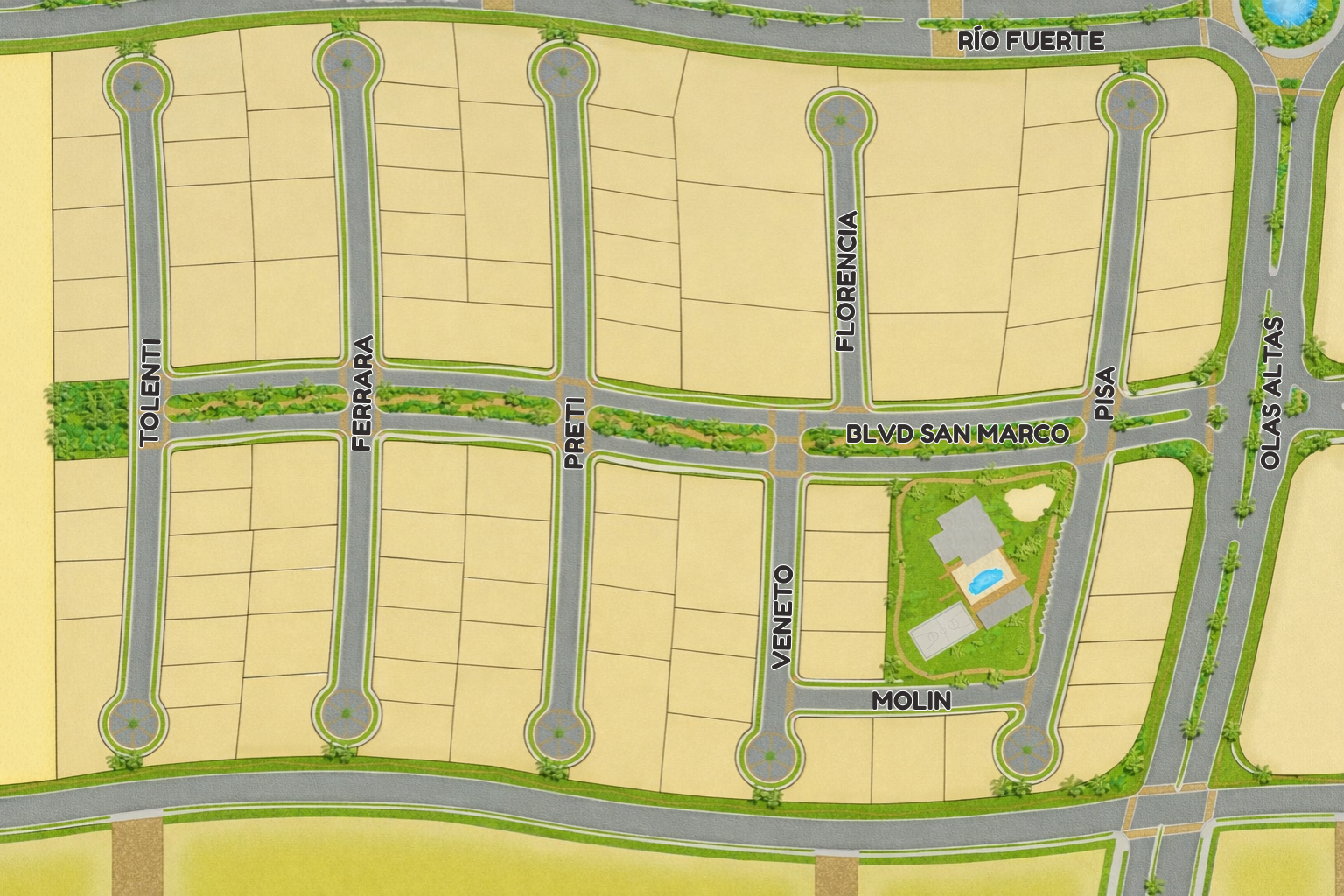 Plano de distribución territorial